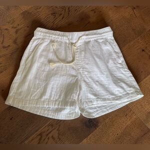 Bright White Cotton Old Navy NWT Drawstring Shorts Sz Small Summer Beach Lounge